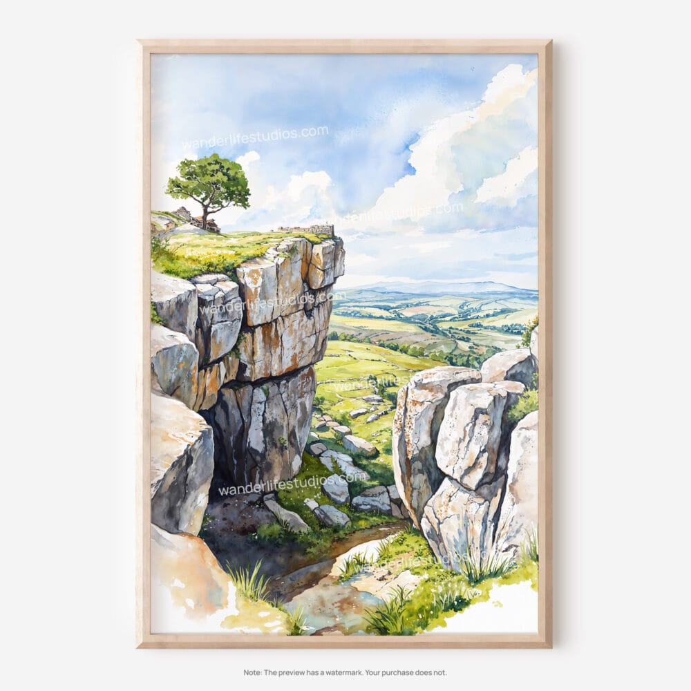 01 - Peak District England Watercolor Art - Digital Downloads - Main.jpg