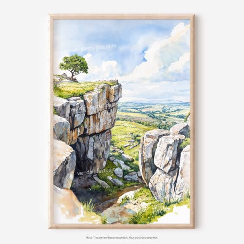 01 - Peak District England Watercolor Art - Digital Downloads - Main.jpg