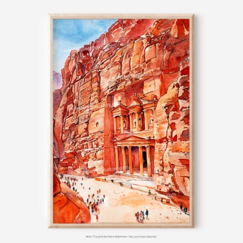 01 - Petra Jordan Watercolor Art - Digital Downloads - Main.jpg