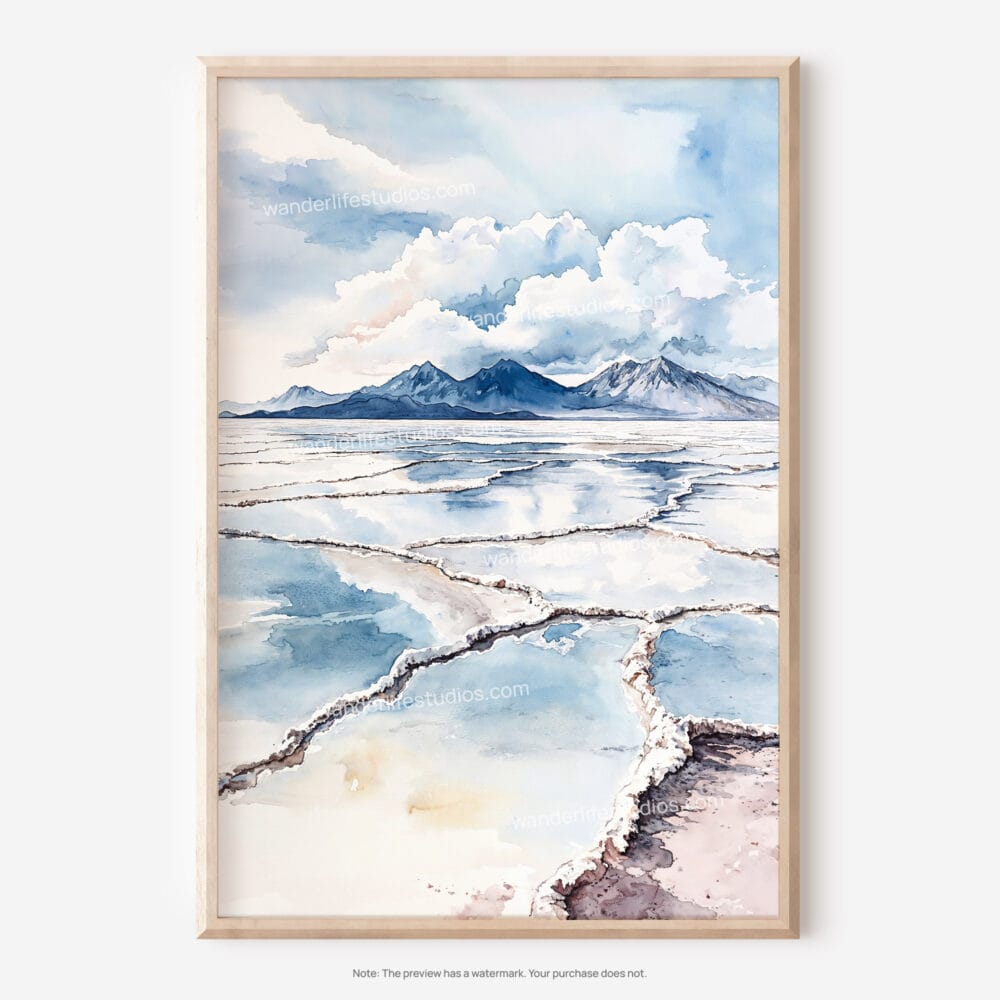01 - Salar de Uyuni Watercolor Art - Digital Downloads - Main.jpg