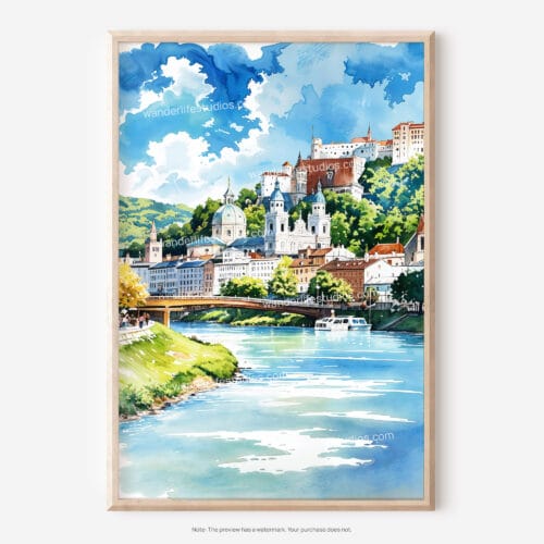01 - Salzburg Austria Watercolor Art - Digital Downloads - Main.jpg