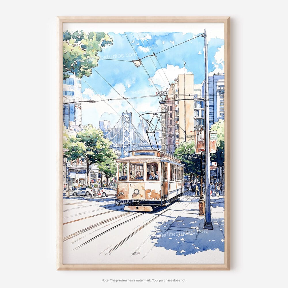 01 - San Francisco Watercolor Art - Digital Downloads - Main.jpg