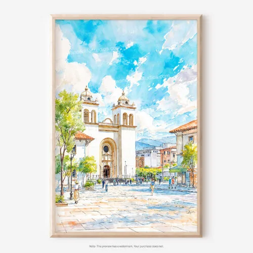 01 - San Salvador Watercolor Art - Digital Downloads - Main.jpg