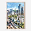 01 - Seoul Skyline Watercolor Art - Digital Downloads - Main.jpg