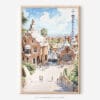 01 - Spain Park Guell Watercolor Art - Digital Downloads - Main.jpg
