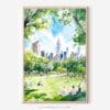 01 - Summer in New York Central Park Watercolor Art - Digital Downloads - Main.jpg
