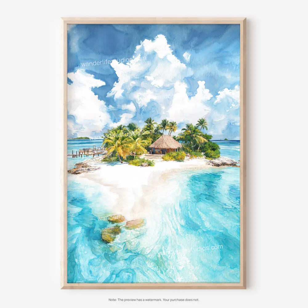 01 - The Bahamas Islands Watercolor Art - Digital Downloads - Main.jpg