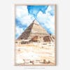 01 - The Pyramids of Giza Watercolor Art - Digital Downloads - Main.jpg