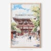 01 - Tokyo Asakusa Watercolor Art - Digital Downloads - Main.jpg