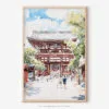 01 - Tokyo Asakusa Watercolor Art - Digital Downloads - Main.jpg