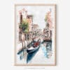 01 - Venice Gondola Watercolor Art - Digital Downloads - Main.jpg