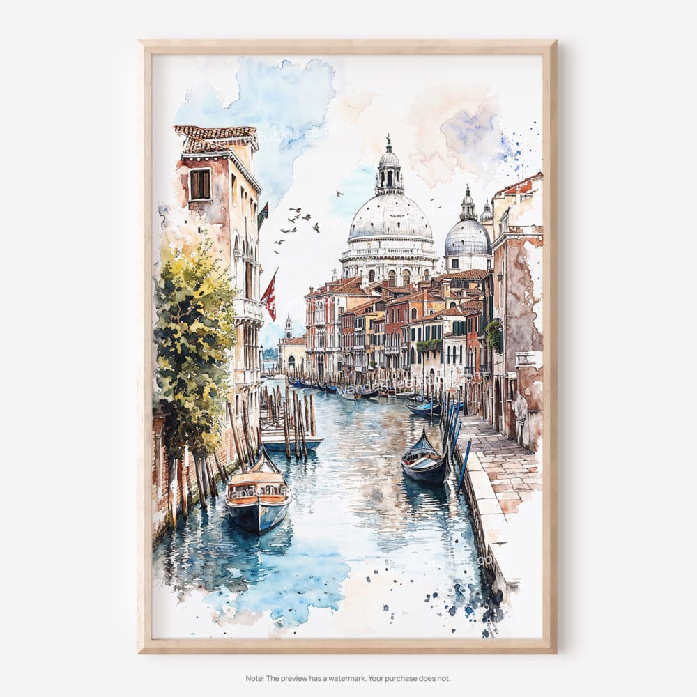 01 - Venice Watercolor Art - Digital Downloads - Main.jpg