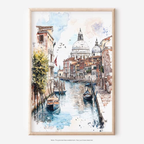 01 - Venice Watercolor Art - Digital Downloads - Main.jpg