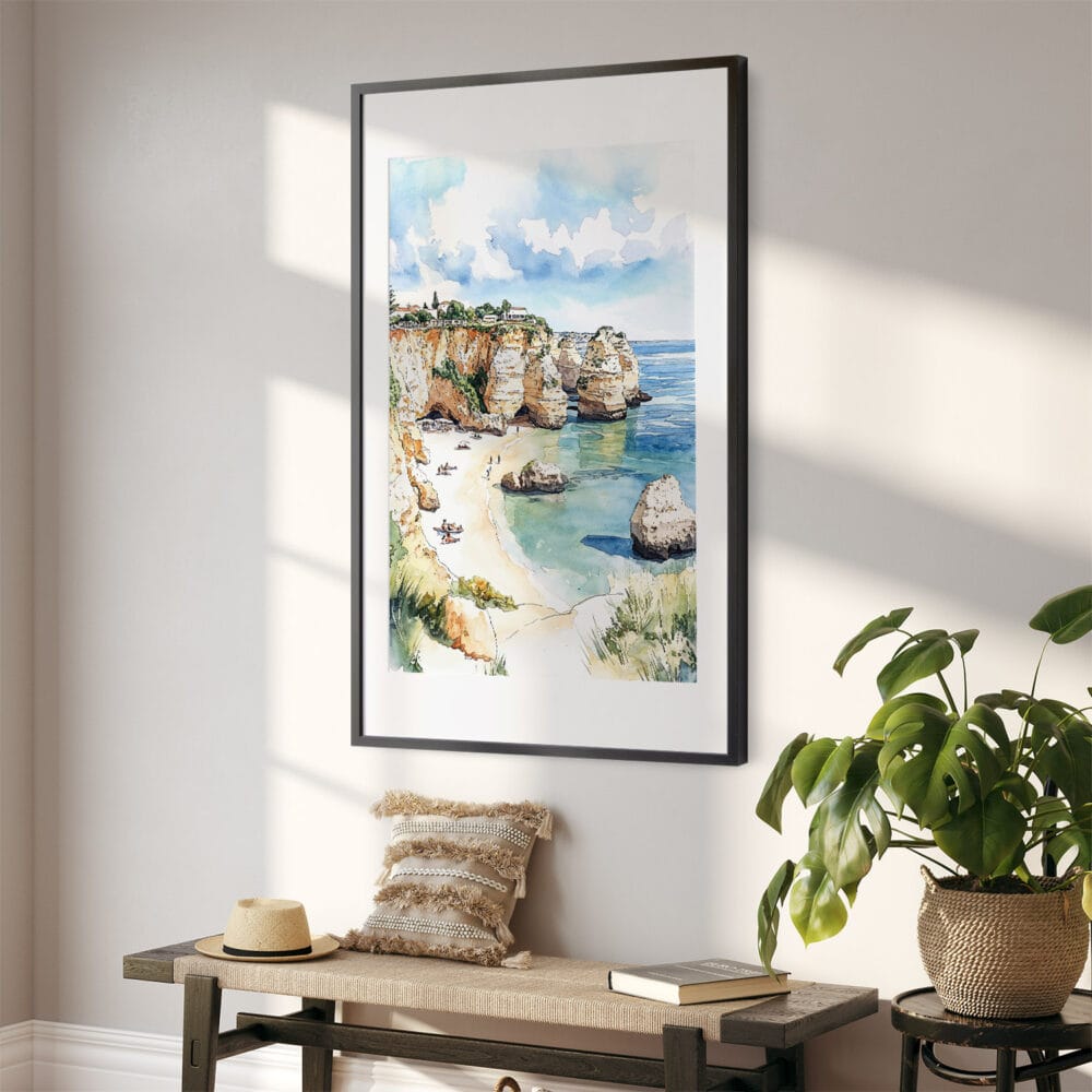 02 - Algarve Beach Watercolor Art - Digital Downloads - Hallway.jpg 02 - Algarve Beach Watercolor Art - Digital Downloads - Hallway.jpg