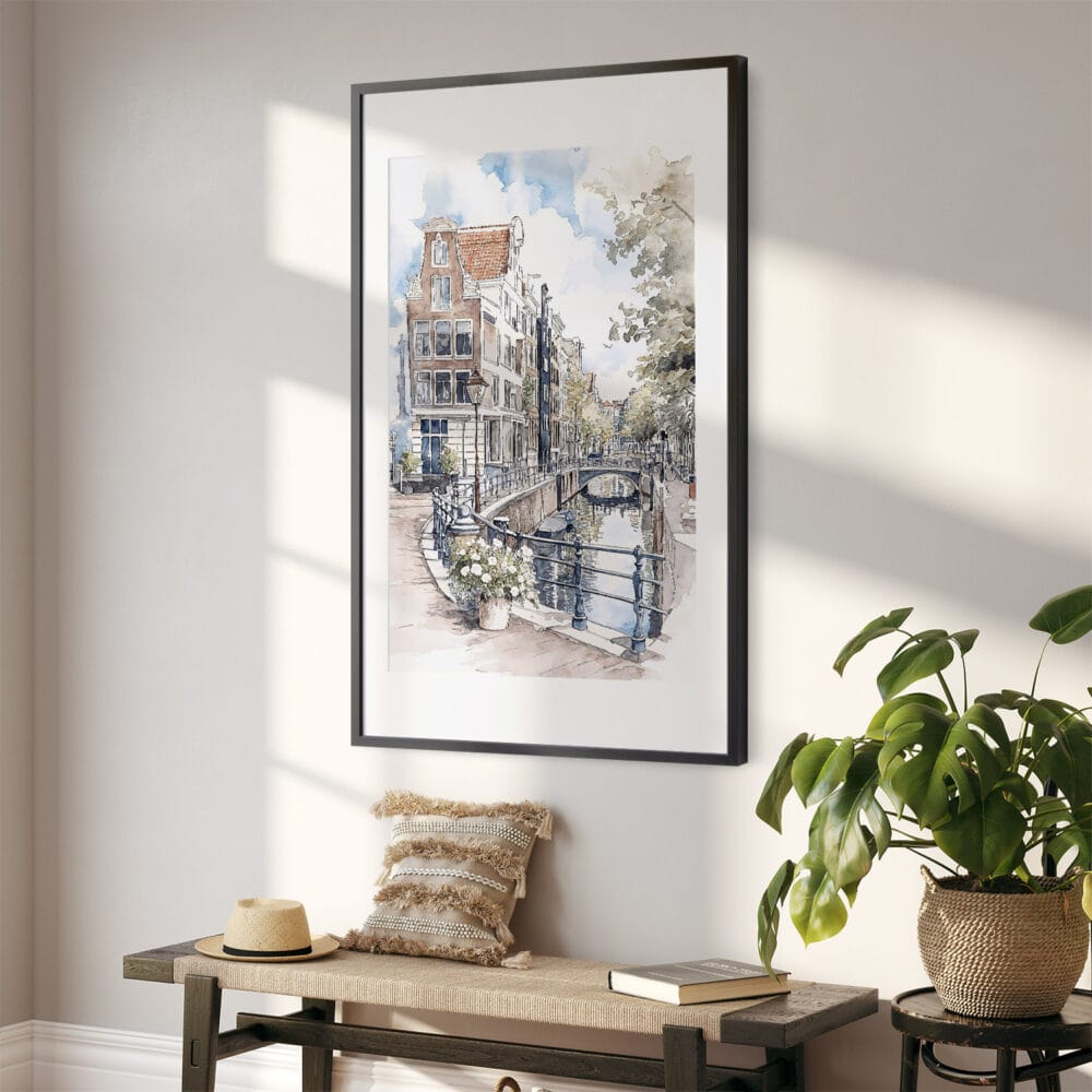 02 - Amsterdam Watercolor 1 Art - Digital Downloads - Hallway.jpg 02 - Amsterdam Watercolor 1 Art - Digital Downloads - Hallway.jpg