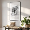 02 - Arc De Triomphe Pencil Drawing Art - Digital Downloads - Hallway.jpg