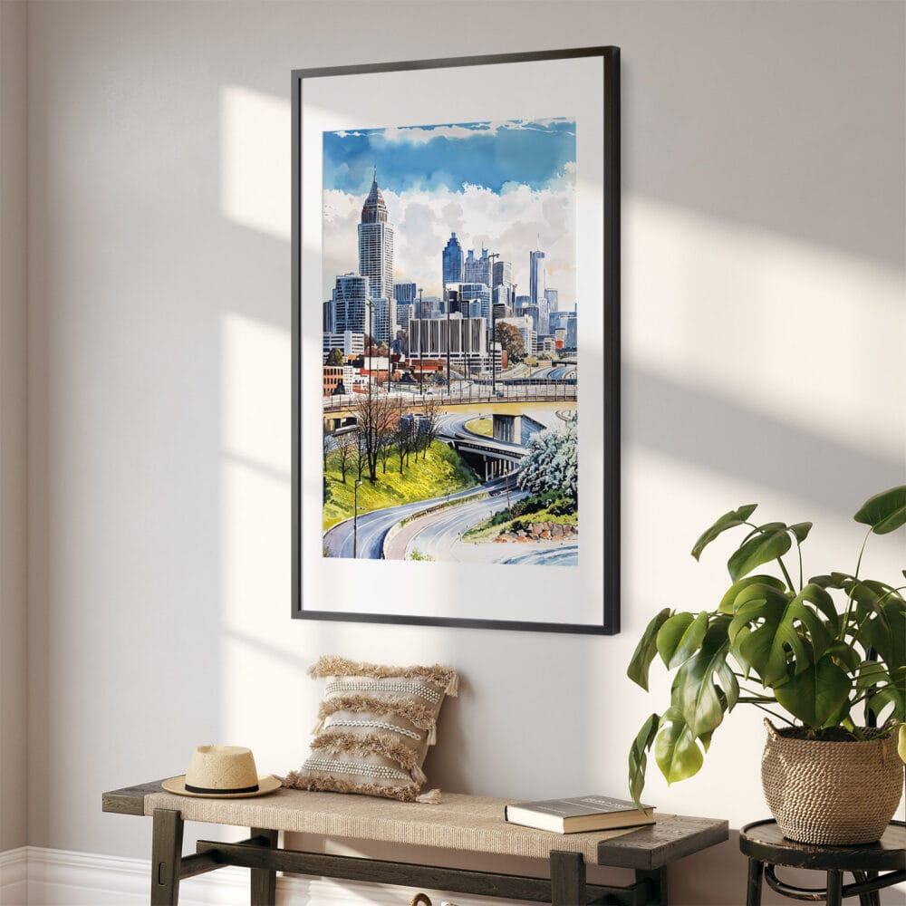 02 - Atlanta Skyline Watercolor Art - Digital Downloads - Hallway.jpg 02 - Atlanta Skyline Watercolor Art - Digital Downloads - Hallway.jpg