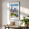 02 - Atlanta Skyline Watercolor Art - Digital Downloads - Hallway.jpg