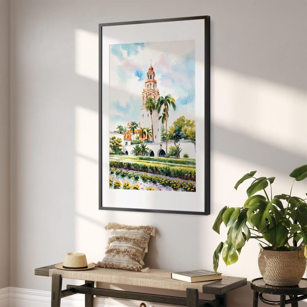 02 - Balboa Park California Tower Watercolor Art - Digital Downloads - Hallway.jpg 02 - Balboa Park California Tower Watercolor Art - Digital Downloads - Hallway.jpg