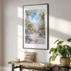 02 - Barcelona Las Ramblas Watercolor Art - Digital Downloads - Hallway.jpg