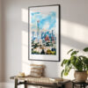 02 - Beijing Skyline Watercolor Art - Digital Downloads - Hallway.jpg