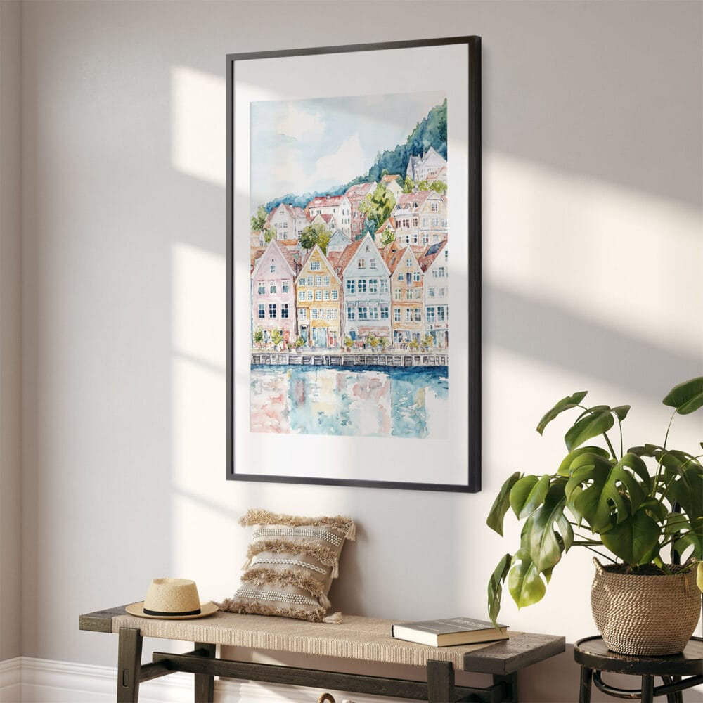 02 - Bergen Norway Houses Watercolor Art - Digital Downloads - Hallway.jpg 02 - Bergen Norway Houses Watercolor Art - Digital Downloads - Hallway.jpg