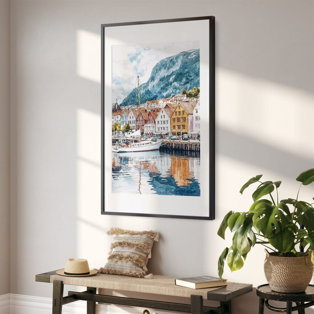 02 - Bergen Norway Watercolor Art - Digital Downloads - Hallway.jpg 02 - Bergen Norway Watercolor Art - Digital Downloads - Hallway.jpg