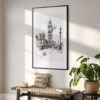 02 - Big Ben Pencil Drawing Art - Digital Downloads - Hallway.jpg