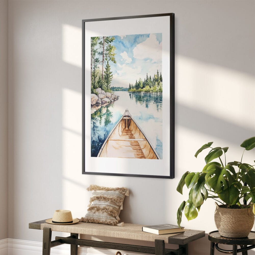 02 - Boundary Waters Minnesota Watercolor Art - Digital Downloads - Hallway.jpg 02 - Boundary Waters Minnesota Watercolor Art - Digital Downloads - Hallway.jpg