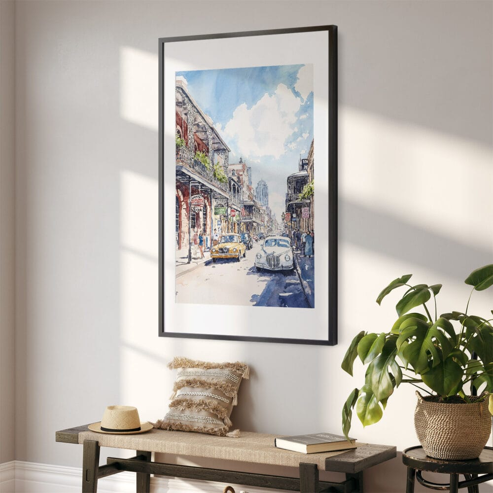 02 - Bourbon Street New Orleans Watercolor Art - Digital Downloads - Hallway.jpg 02 - Bourbon Street New Orleans Watercolor Art - Digital Downloads - Hallway.jpg