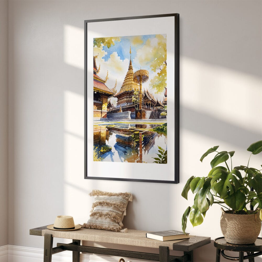 02 - Chiang mai Wat Phra That Doi Suthep Watercolor Art - Digital Downloads - Hallway.jpg 02 - Chiang mai Wat Phra That Doi Suthep Watercolor Art - Digital Downloads - Hallway.jpg