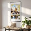 02 - Chiang mai Wat Phra That Doi Suthep Watercolor Art - Digital Downloads - Hallway.jpg