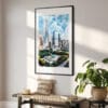 02 - Chicago Millenium Park Watercolor Art - Digital Downloads - Hallway.jpg