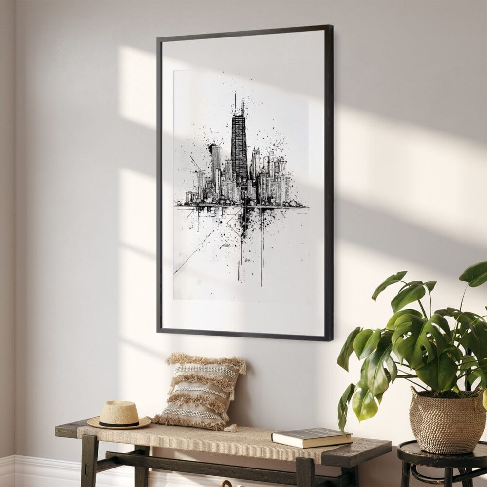 02 - Chicago Pencil Drawing Art - Digital Downloads - Hallway.jpg 02 - Chicago Pencil Drawing Art - Digital Downloads - Hallway.jpg