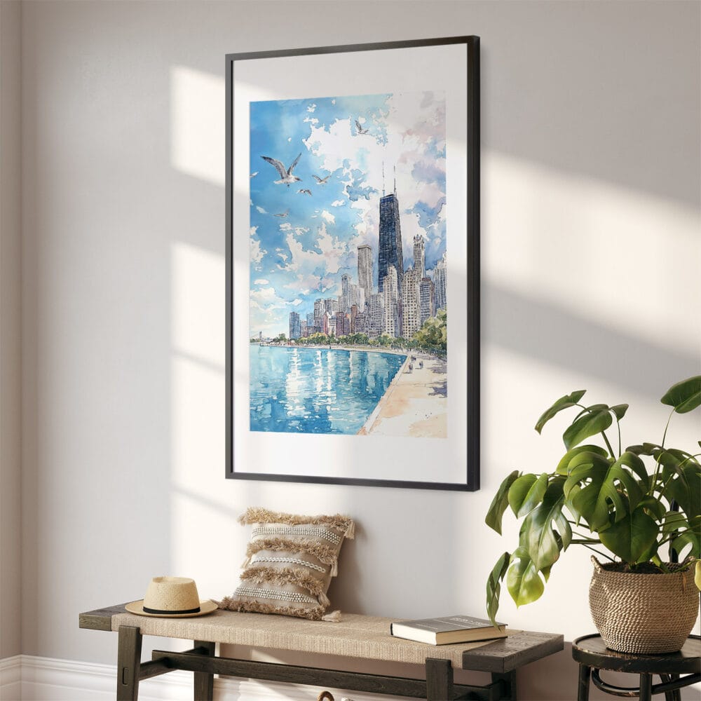 02 - Chicago Skyline Watercolor Art - Digital Downloads - Hallway.jpg 02 - Chicago Skyline Watercolor Art - Digital Downloads - Hallway.jpg