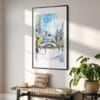 02 - Chicago The Bean Cloud Gate Watercolor Art - Digital Downloads - Hallway.jpg