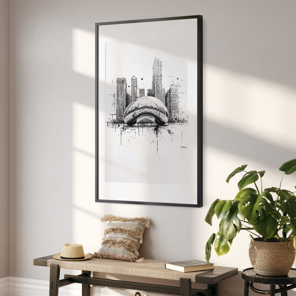 02 - Chicago - The Bean Pencil Drawing Art - Digital Downloads - Hallway.jpg 02 - Chicago - The Bean Pencil Drawing Art - Digital Downloads - Hallway.jpg