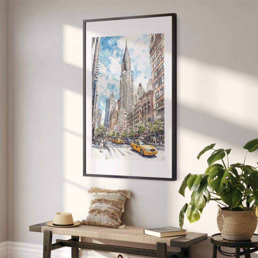 02 - Chrysler Building Watercolor Art - Digital Downloads - Hallway.jpg 02 - Chrysler Building Watercolor Art - Digital Downloads - Hallway.jpg