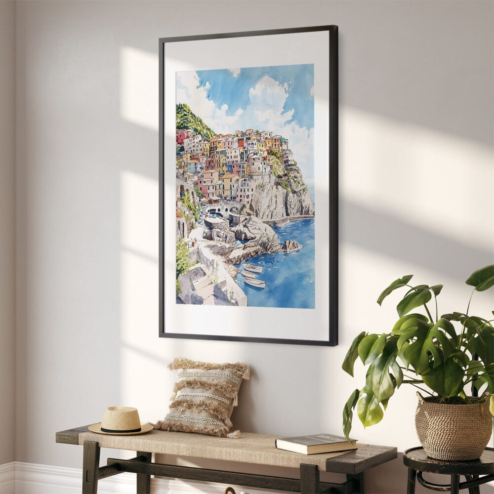 02 - Cinque Terre Watercolor Art - Digital Downloads - Hallway.jpg 02 - Cinque Terre Watercolor Art - Digital Downloads - Hallway.jpg