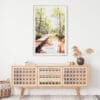 02 - Congaree National Park Watercolor Art Print Hanging above Shelf.jpg
