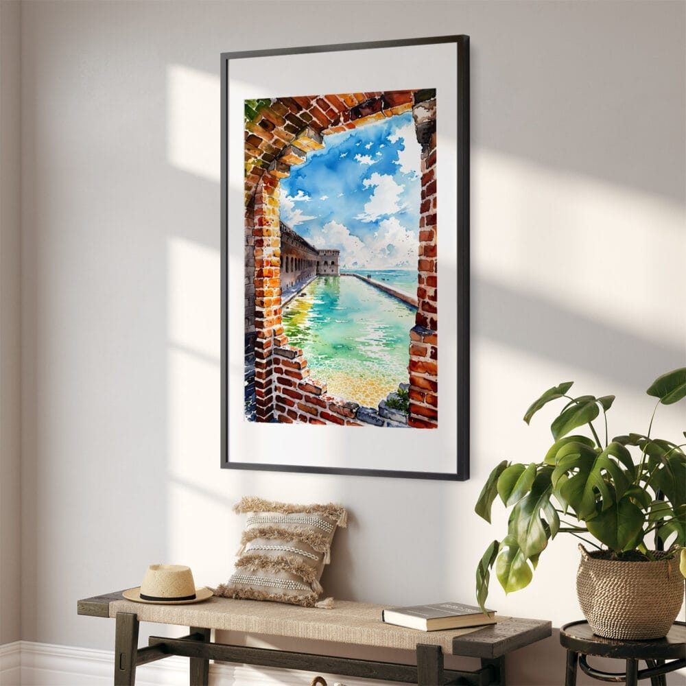 02 - Dry Tortugas National Park Watercolor Art - Digital Downloads - Hallway.jpg 02 - Dry Tortugas National Park Watercolor Art - Digital Downloads - Hallway.jpg