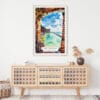 02 - Dry Tortugas National Park Watercolor Art Print Hanging above Shelf.jpg