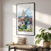 02 - Edinburgh Skyline Watercolor Art - Digital Downloads - Hallway.jpg