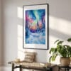 02 - Fairbanks Northern Lights Watercolor Art - Digital Downloads - Hallway.jpg