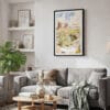 02 - Framed Arizona Watercolor Canvas Print - Skandinavian Living Room.jpg