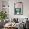 02 - Framed Athens Georgia Watercolor Canvas Print - Skandinavian Living Room.jpg