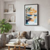 02 - Framed Biscayne National Park Watercolor Canvas Print - Skandinavian Living Room.jpg