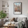 02 - Framed Brussels Watercolor Canvas Print - Skandinavian Living Room.jpg