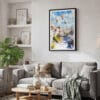 02 - Framed Cappadocia Turkey Watercolor Canvas Print - Skandinavian Living Room.jpg