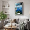 02 - Framed Capri Italy Watercolor Canvas Print - Skandinavian Living Room.jpg